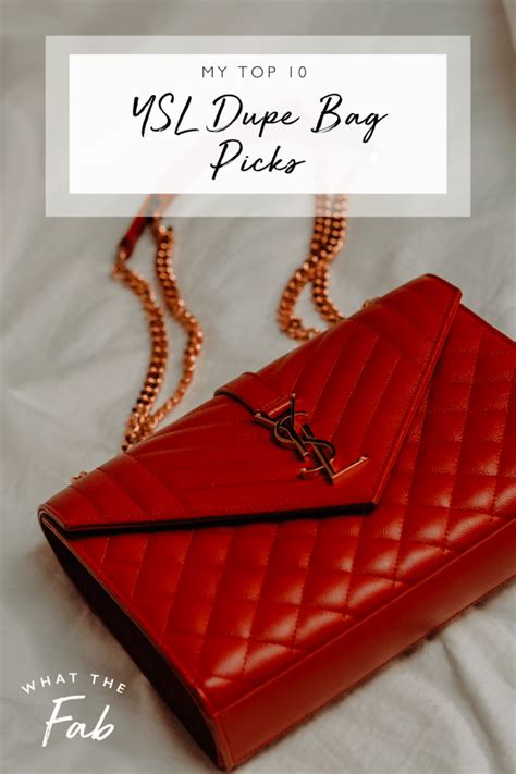 ysl suede bag dupe|ysl dupe bag top 10.